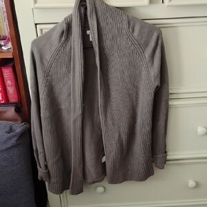 LL Bean Cozy Open-Front Knit Cardigan